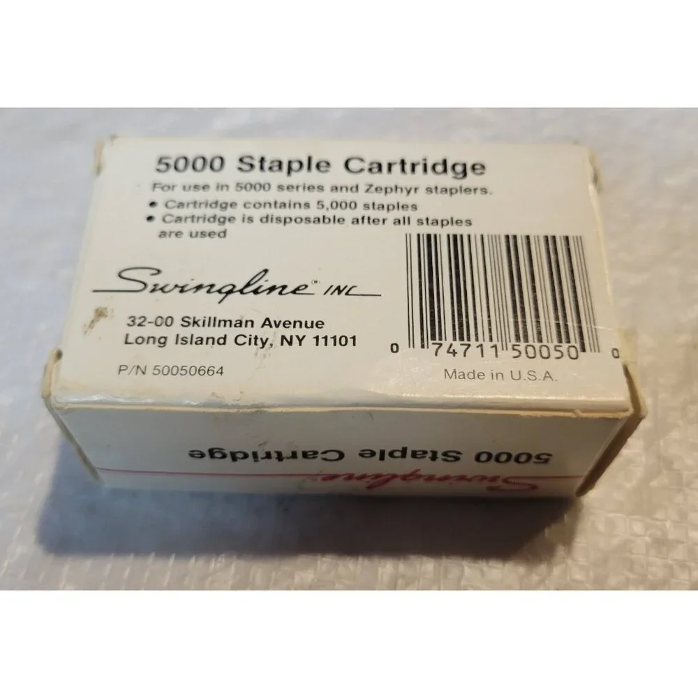 Swingline Staple Cartridges #50050 for Electric Staplers 5000 Staples Each